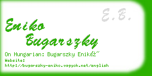 eniko bugarszky business card
